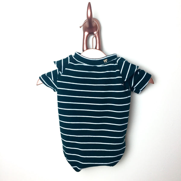 Frill Sleeve Tee in Green