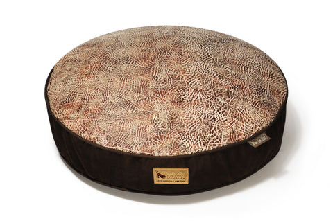 Savannah Round Bed - Sepia/Dark Chocolate