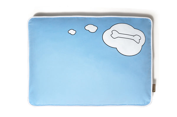 What Dogs Dream, Sky Blue/White - Artist Collection
