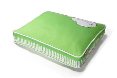 What Dogs Dream, Lawn Green/White - Artist Collection