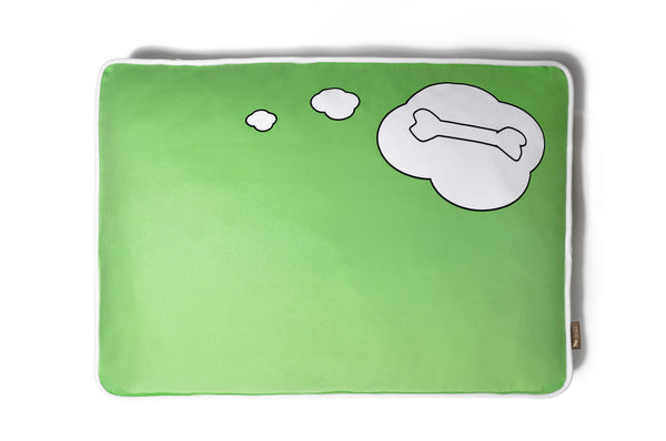 What Dogs Dream, Lawn Green/White - Artist Collection