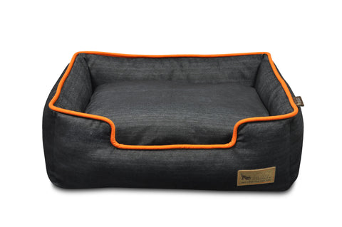 Urban Denim Lounge Bed - Medieval Blue/Mandarin
