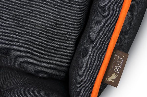 Urban Denim Lounge Bed - Medieval Blue/Mandarin