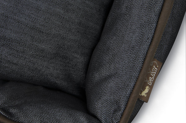Urban Denim Lounge Bed - Medieval Blue/Chocolate