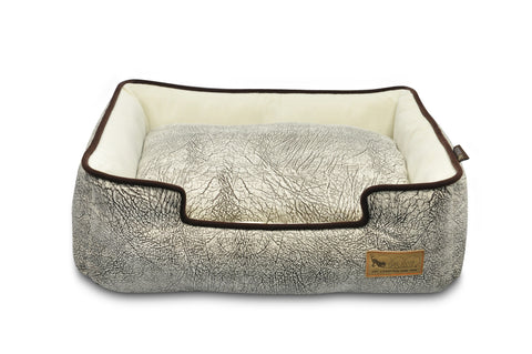 Savannah Lounge Bed - Ash Gray/Chocolate