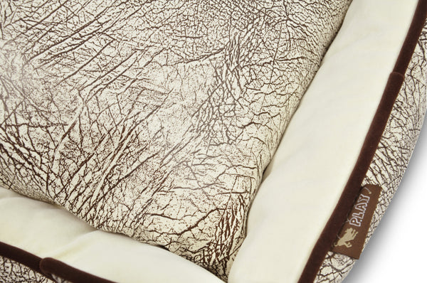 Savannah Lounge Bed - Ash Gray/Chocolate