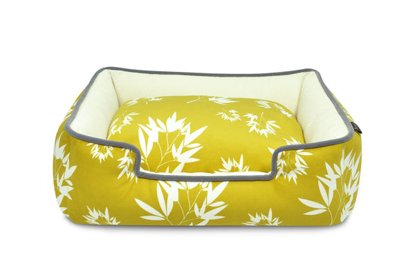 Bamboo Lounge Bed, Yellow - Artist Collection