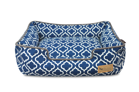 Moroccan Loung Bed, Navy Blue