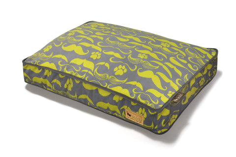 Mustache - Midnight Gray/Lime Green